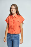 Blusa Camisera Pocket Cotton
