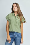 Blusa Camisera Pocket Cotton