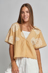 Blusa Flor de Cielo