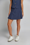 Conjunto Sienna de Chaleco y Falda Plisada