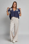 Blusa Flor de Cielo