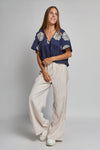 Blusa Flor de Cielo